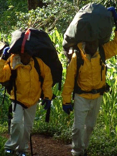 Kili porters, photo Donovan Pacholl