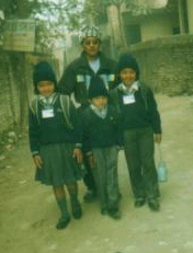 Kul and all three daughters reunited in Kathmandu