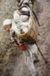 Old man carrying child, Rejane Belanger, Australia