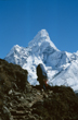 Porters with chairs, Amadablam beyond, Rejane Belanger, Australia