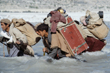 Balti porters crossing river 1, Jim Duff, Australia