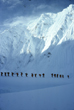 File of porters moving up the Western Cwm below Nuptse, Jim Duff, Australia